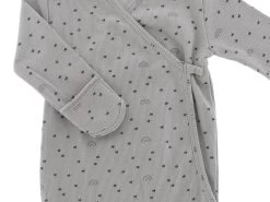Wickelbody-Cocoon Für Neugeborene - Light Grey Rainbow -Boo Poo wickelbody greyrainbow 1