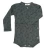 Babybody Mit Knöpfen - Dark Green
