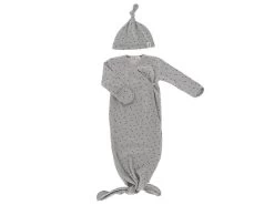 Wickelbody-Cocoon Für Neugeborene - Light Grey Rainbow