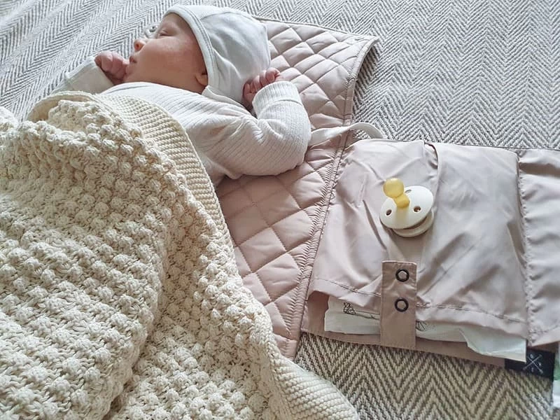 Wickelmatte, Reise-Wickelunterlage - Rose Champagne 2 Wickelmatte, Reise-Wickelunterlage - Rose Champagne – Bild 2