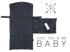 Geschenkset Zur Geburt - Wickelunterlage Diamond Black -Boo Poo wickelmatte dblack 3